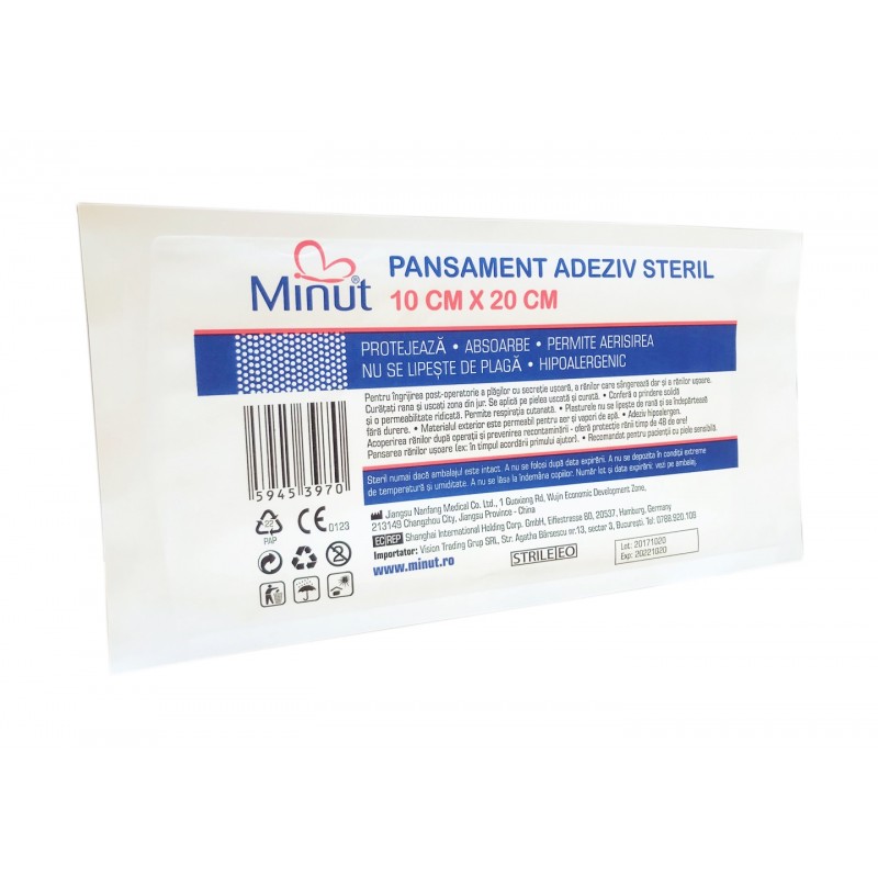 Plasture steril Pore 10CMX20CM, Minut