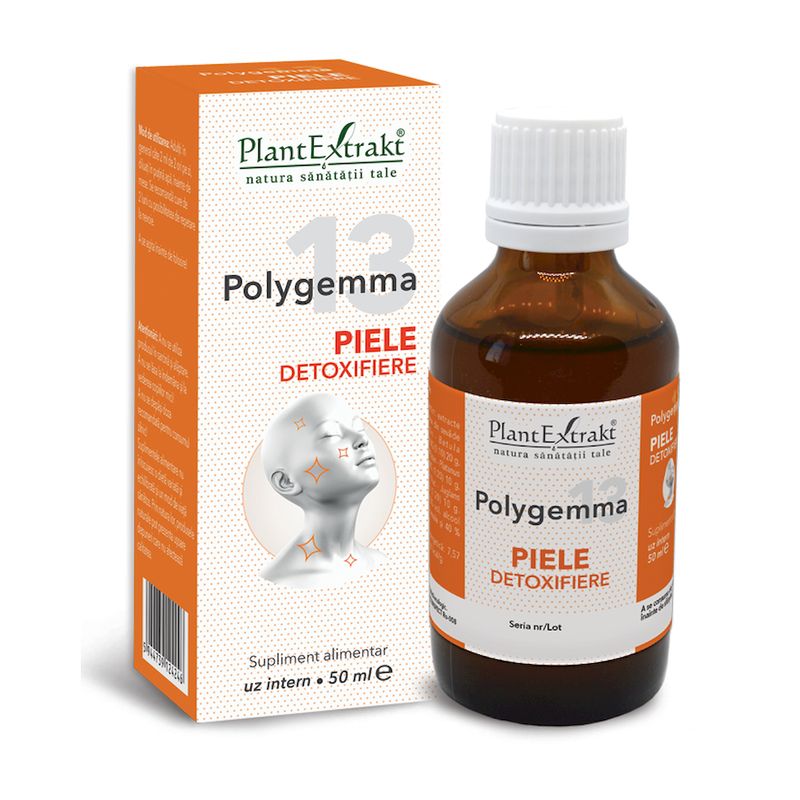 Polygemma 13 Piele detoxifiere, Plant Extrakt | 50 ml