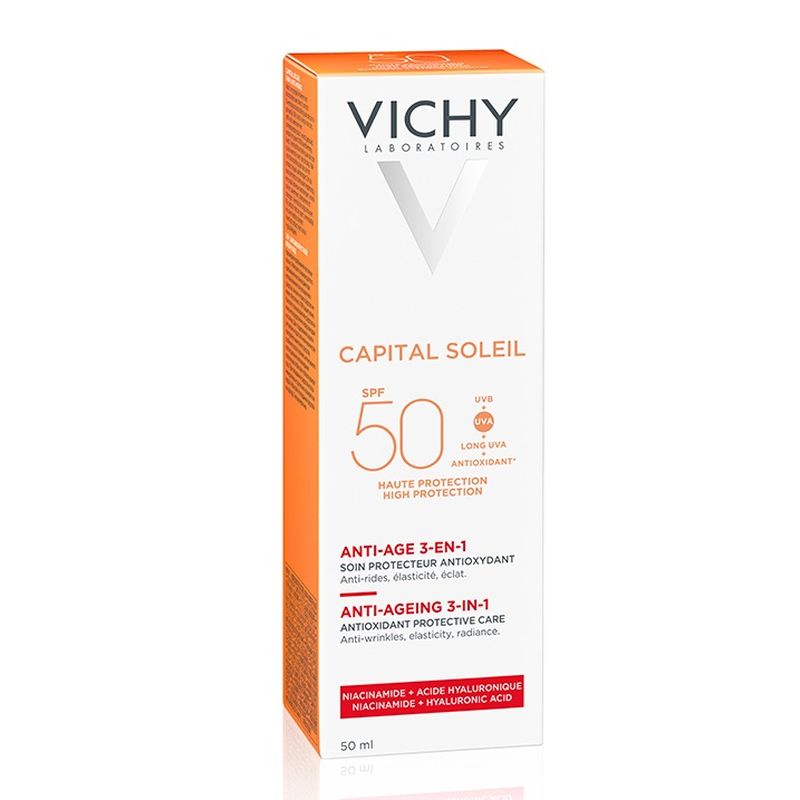 Crema anti-rid 3 in 1 SPF 50 Ideal Soleil , Vichy | 50 ml