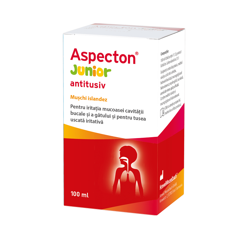 Sirop antitusiv Aspecton Junior, Krewel Meuselbach | 100 ml