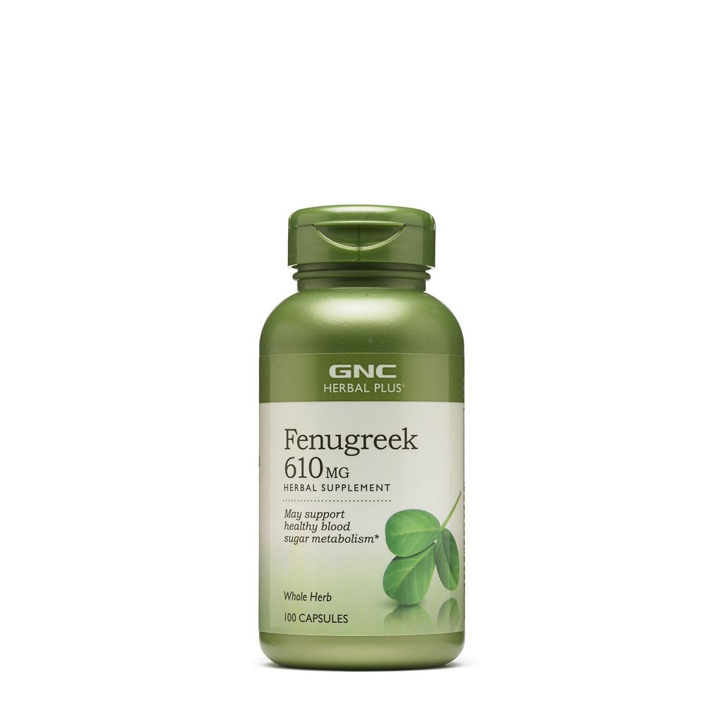 GNC Herbal Plus® Fenugreek 610 mg, Schinduf | 100 cps