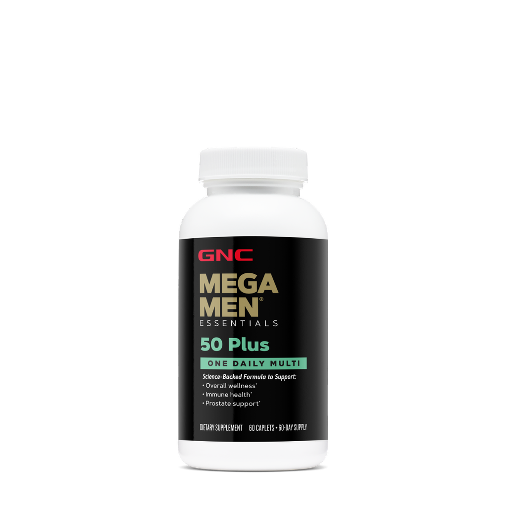 GNC Mega Men 50 Plus One Daily, Complex de Multivitamine pentru Barbati - Suport pentru ochi, inima si creier  | 60 tb