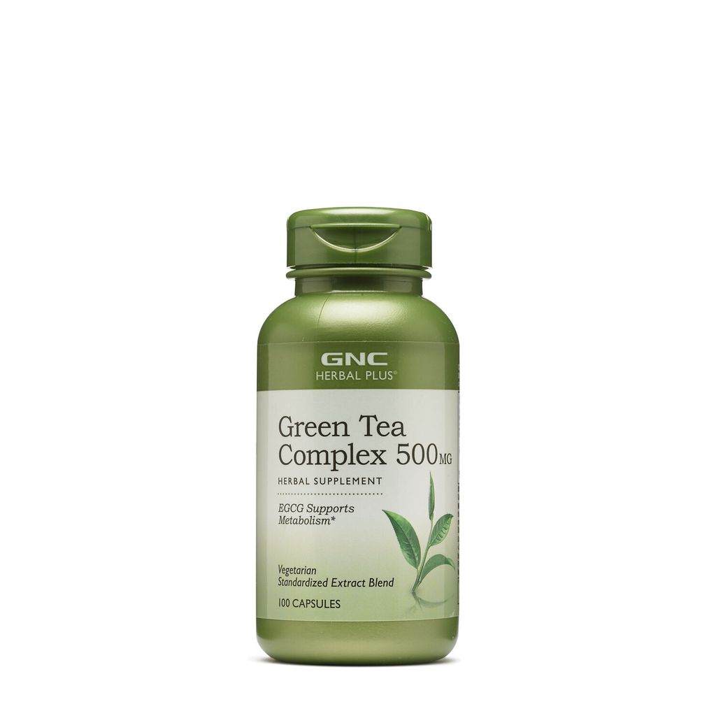 GNC Herbal Plus Green Tea Complex 500 mg, Complex de Ceai Verde | 100 cps