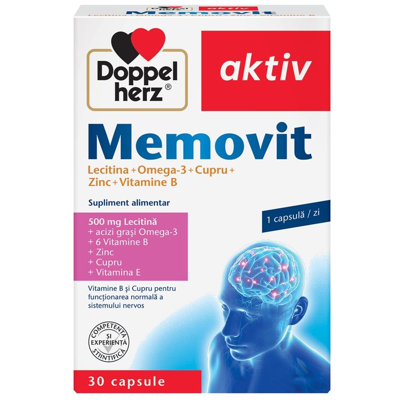 Doppelherz Aktiv Memovit, Quisser Pharma | 30 compr.