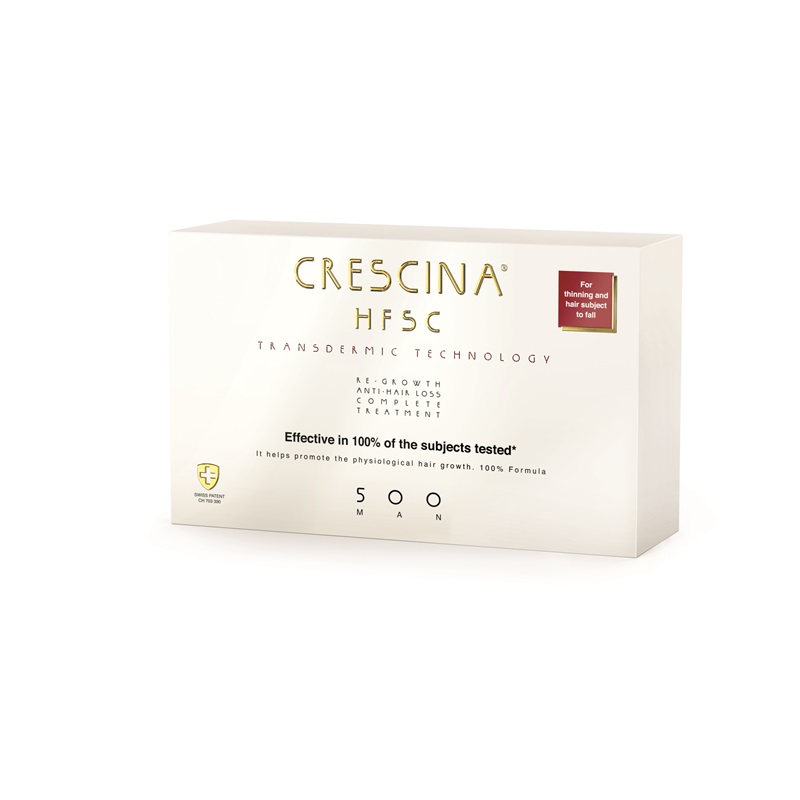 CRESCINA HFSC TRANSDERMIC COMPLETE TRATAMENT 500 MEN 10+10FIOLE