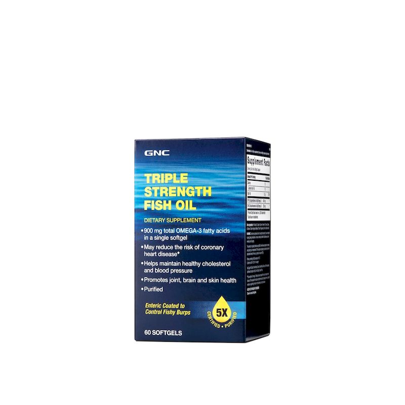 GNC Triple Strength Ulei de Peste | 60 capsule