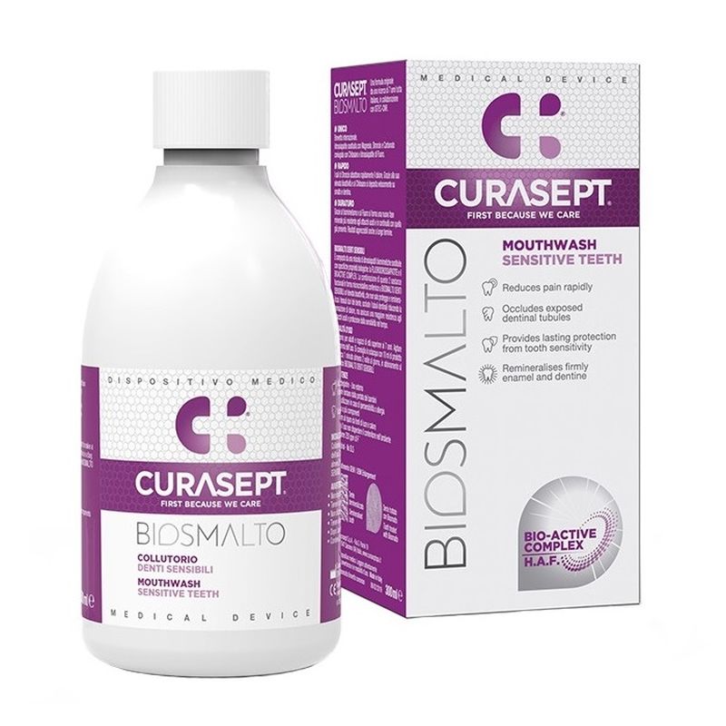 Apa de gura senzitive Biosmalto, Curasept | 300 ml