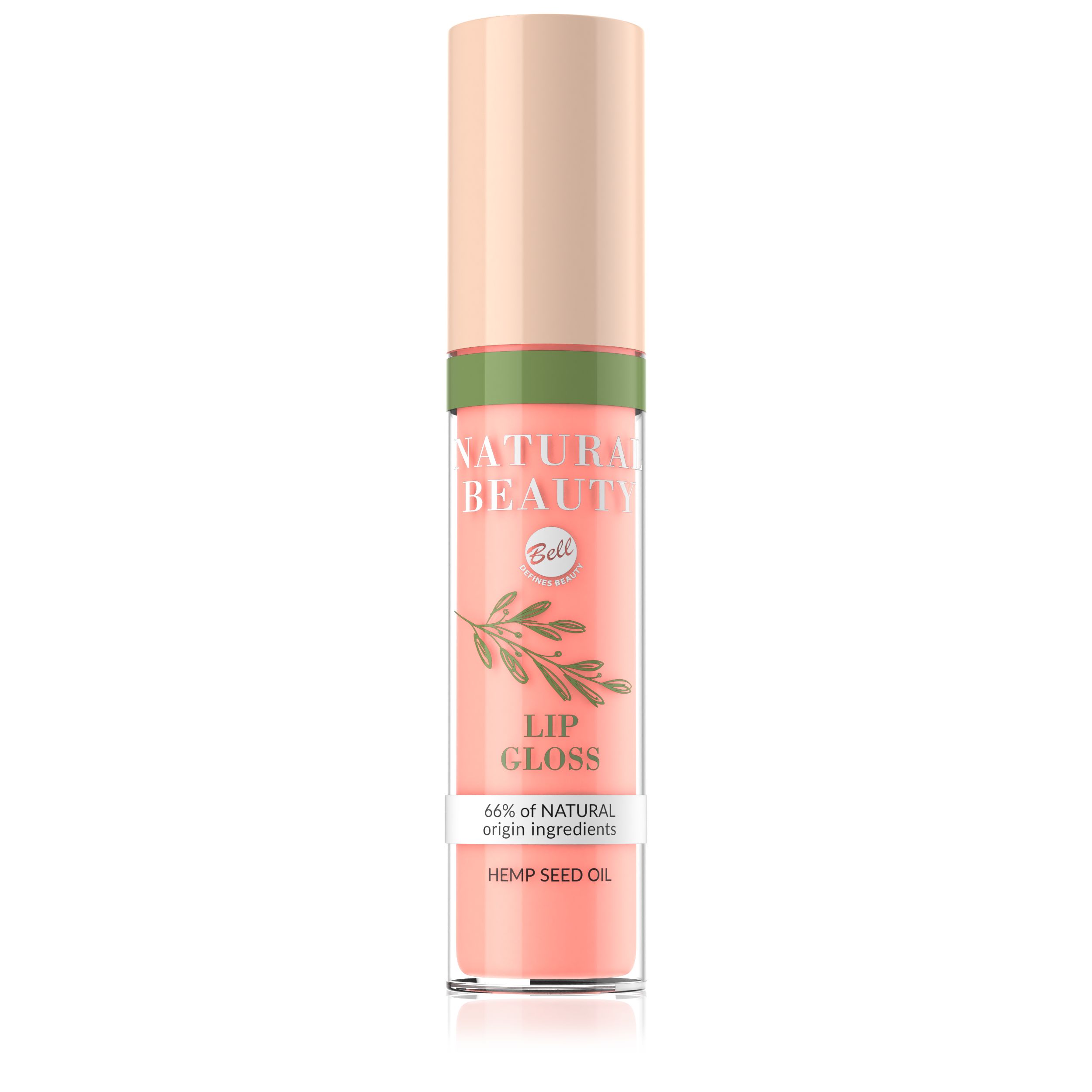 LUCIU DE BUZE CU ULEI ARGAN NATURAL BEAUTY 02 PEACH GLOSS 4.15G