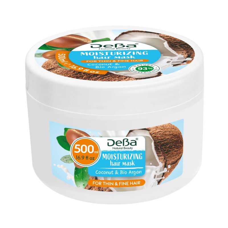 MASCA DE PAR DEBA NATURAL BEAUTY HIDRATANTA PT. PAR FIN SI SUBTIRE COCOS&ARGAN 500ML