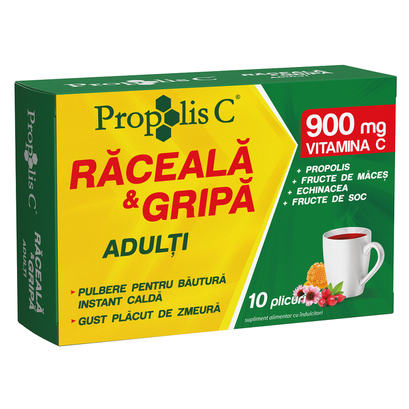 Propolis C raceala si gripa adulti, Fiterman Pharma | 10 plicuri