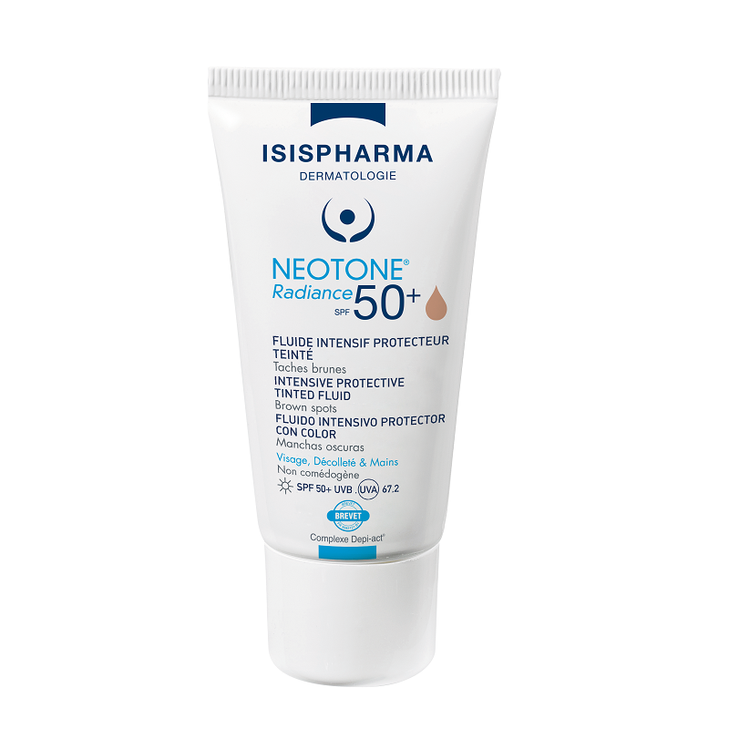 Crema depigmentanta nuantatoare SPF50+ Medium Neotone Radiance, Isispharma | 30 ml