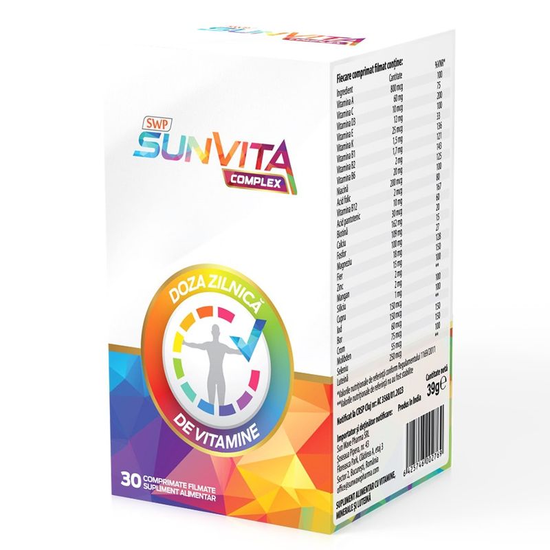 SunVita Complex, Sun Wave Pharma | 30 comprimate