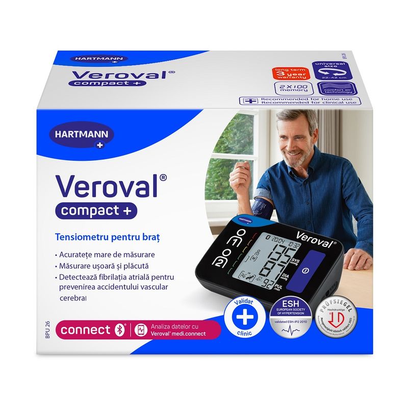 Tensiometru pentru brat Veroval Compact, BPU26, Hartmann | 1 bucata