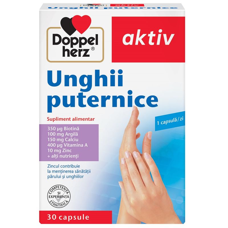 Doppelherz Aktiv Unghii Puternice, Queisser Pharma | 30 cps