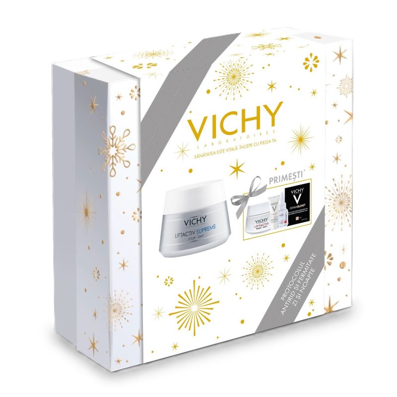 Pachet Crema de fata antirid pentru ten normal si mixt Liftactiv Supreme, Vichy | 50 ml