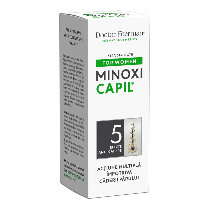 Spray impotriva caderii parului pentru femei Minoxicapil Women, Doctor Fiterman | 60 ml