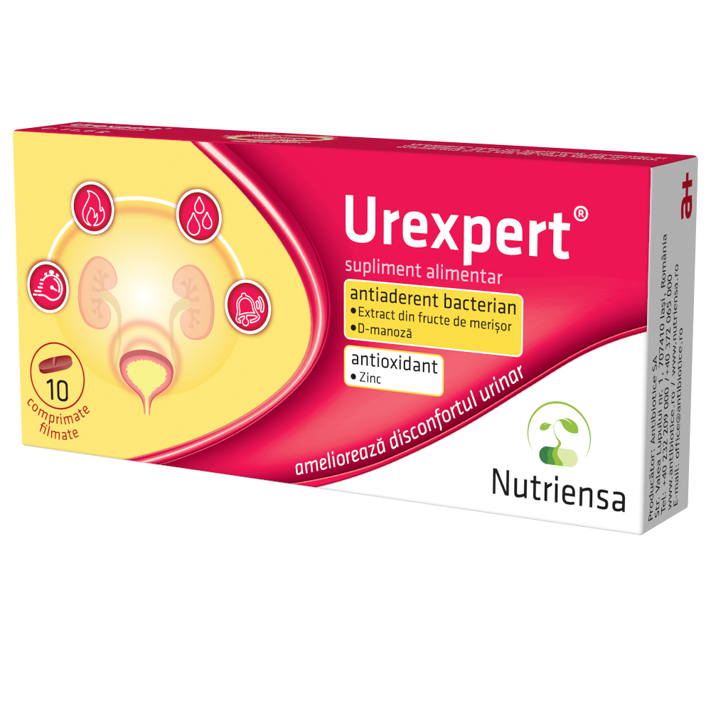 Urexpert, Antibiotice SA | 10 comprimate filmate