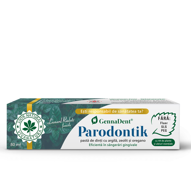 Pasta de dinti GennaDent Parodontik, Vivanatura | 80 ml