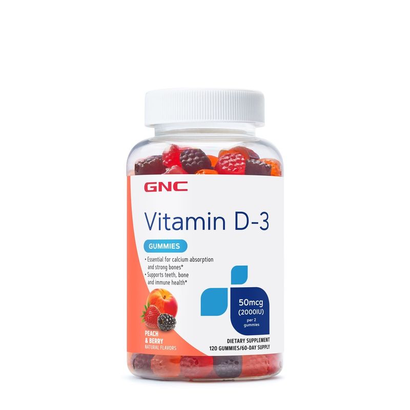 GNC Vitamina D3 Gummies | 120 buc