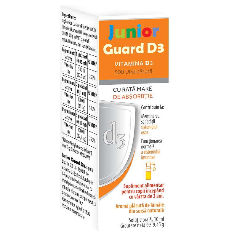 Vitamina D3 Junior Guard, Magna Pharm | 10 ml