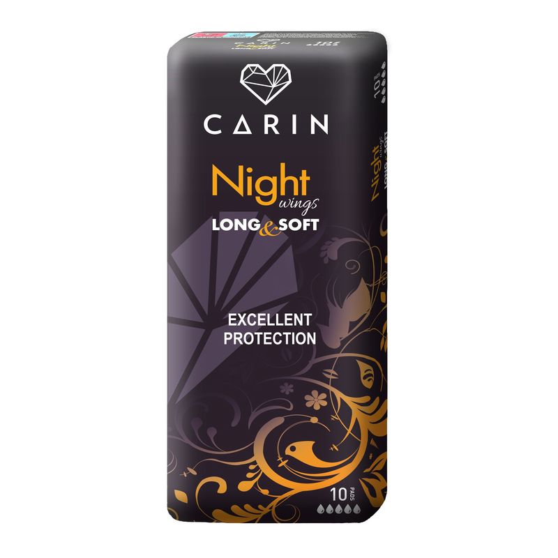 ABSORBANTE CARINE NIGHT LONG & SOFT X10BUC