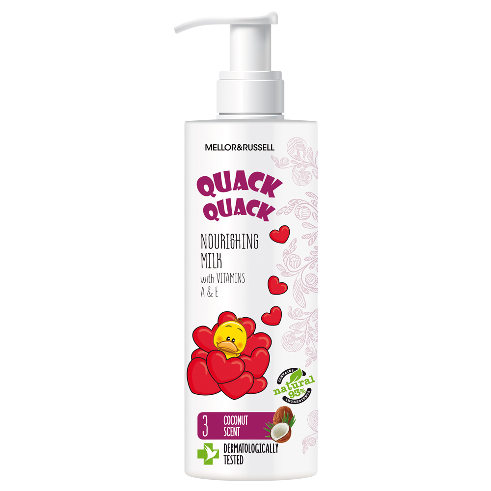 LAPTE CORP PENTRU COPII QUACK QUACK 3ANI+ HRANITOR CU VIT A SI E 200ML