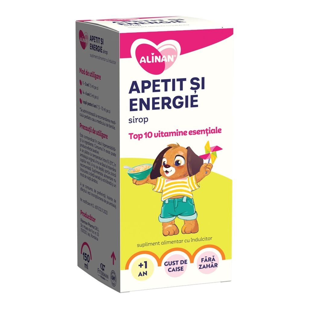 Sirop apetit si energie, Alinan | 150 ml