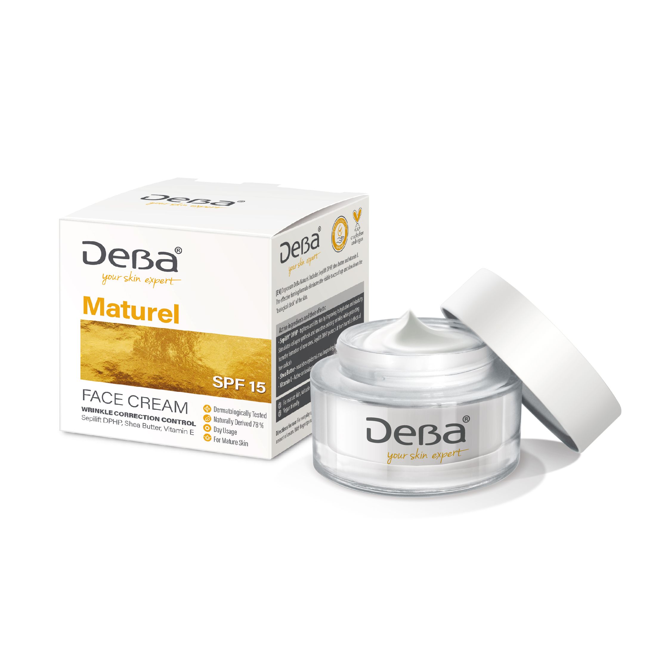 CREMA DE ZI DEBA PENTRU TEN MATUR  SPF 15 50ML MATUREL