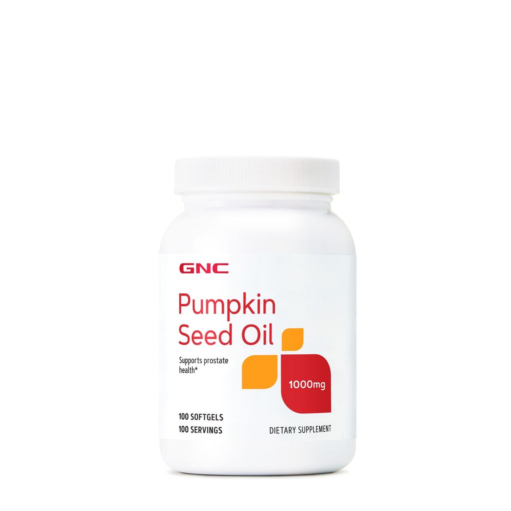 GNC Pumpkin Seed Oil 1000 mg, Ulei din Seminte de Dovleac | 100 cps