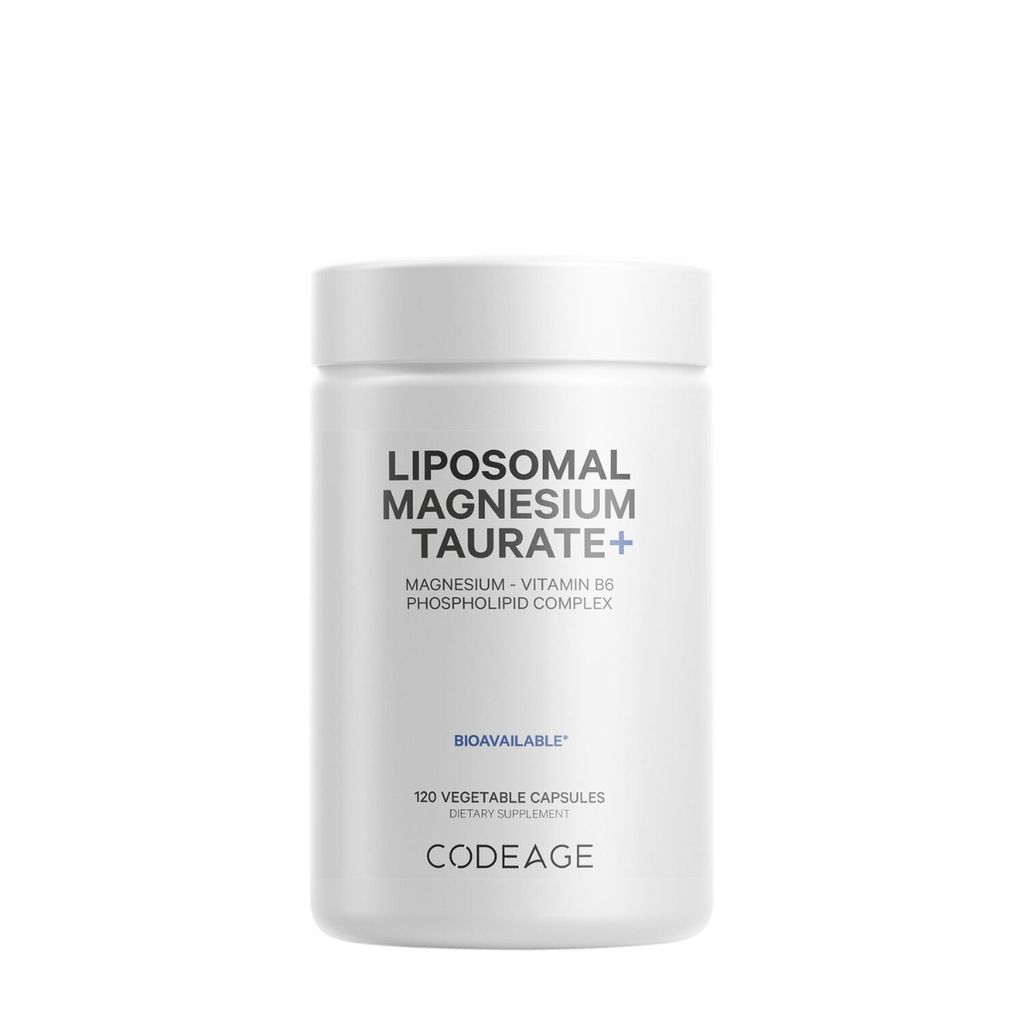 CodeAge Liposomal Magnesium Taurate+, Magneziu Taurat Lipozomal cu Vitamina B6 | 120 cps