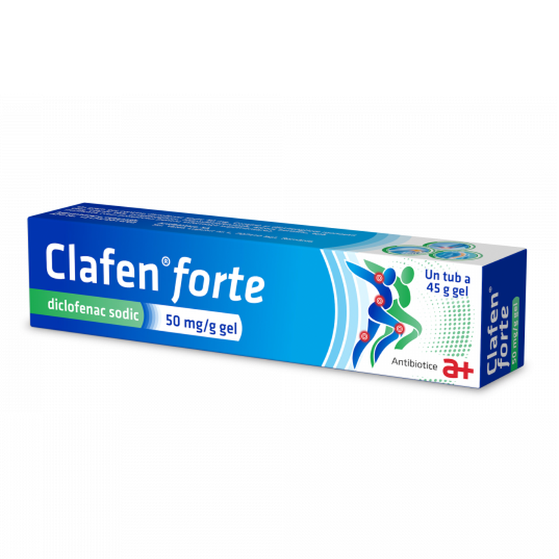 Clafen forte, 50 mg/g gel, Antibiotice SA | 45 g