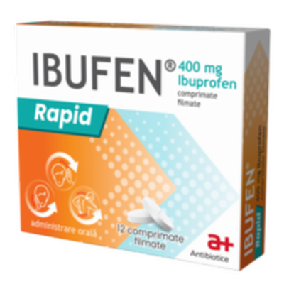 Ibufen Rapid, Antibiotice | 400 mg comprimate filmate