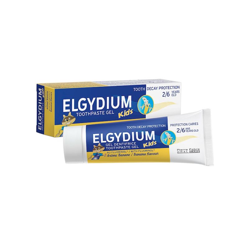 Elgydium Kids Pasta de dinti cu aroma de banane 2-6 ani | 50 ml