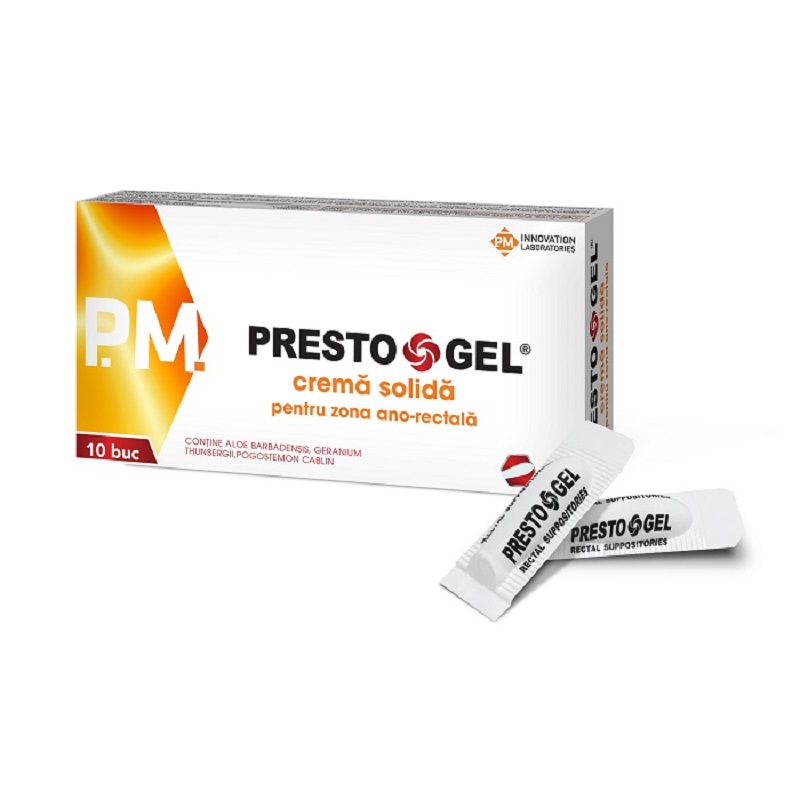 PRESTOGEL CREMA SOLIDA X 10SUPOZITOARE