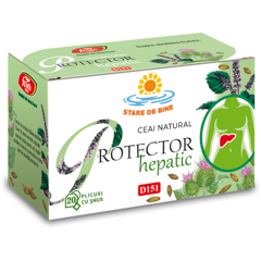 Protector hepatic, D151, ceai la plic, Fares | 20 plicuri