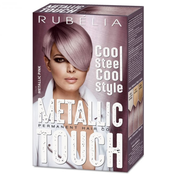 Poza produs Vopsea de par METALLIC TOUCH- Metallic Pink, Rubella | 115 ml