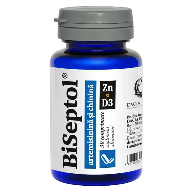 Poza produs BiSeptol cu Zinc si Vitamina D3 | 30 comprimate