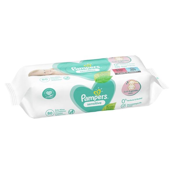 Poza produs Servetele umede Sensitive, Pampers | 80 buc