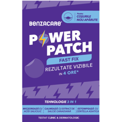 Plasturi anti-acnee Power Patch Fast Fix Benzacare, Galderma International | 36 buc