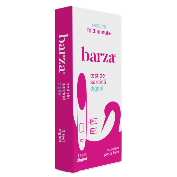 Poza produs Test de Sarcina Digital Barza, Biotech | 1 buc. test tip stilou
