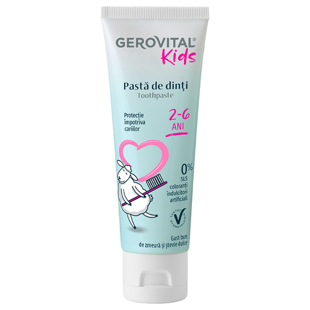 Poza produs Pasta de dinti 2-6 ani, Gerovital Kids | 50 ml