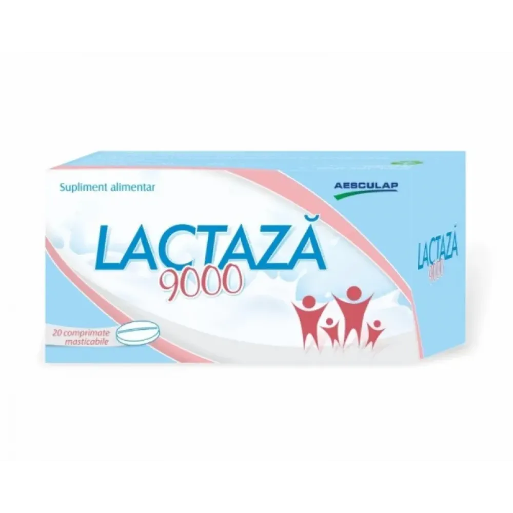 Poza produs Lactaza 9000, Aesculap | 20 comprimate masticabile
