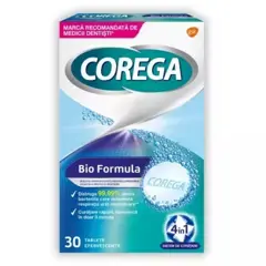 Tablete pentru curatarea protezelor dentare Corega Bio Formula, Haleon | 30 tablete