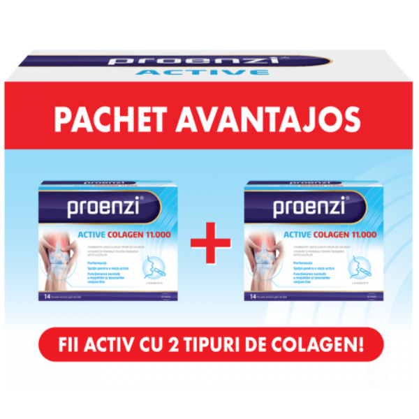 Poza produs Proenzi Active Colagen lichid 11000, pachet 1+1, Walmark | 28 flacoane