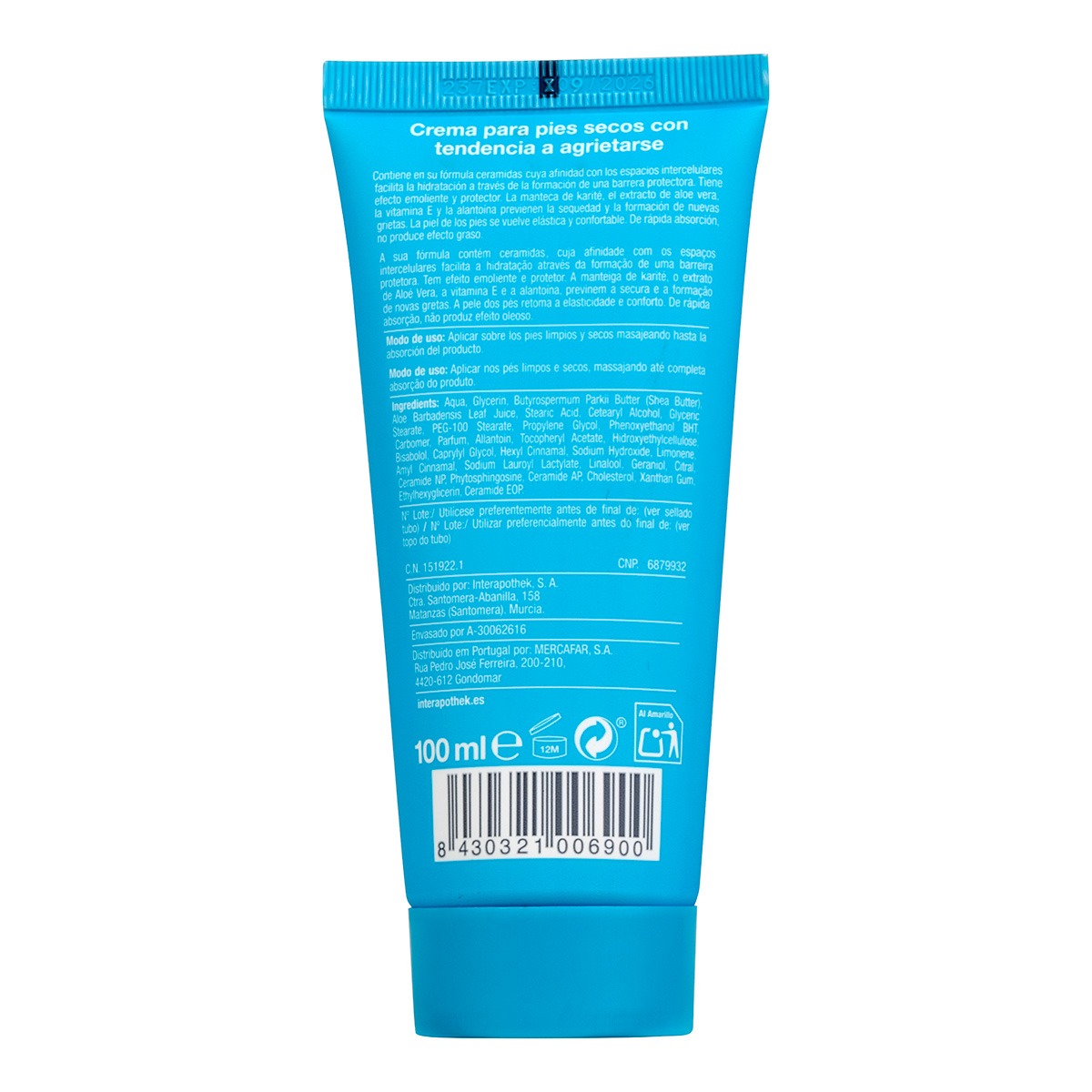 Poza produs Crema pentru calcaie uscate si crapate, Interapothek | 100 ml