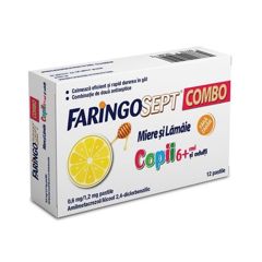 Faringosept Combo Miere Si Lamaie 0,6 mg/1,2 mg, Terapia | 12 pastile