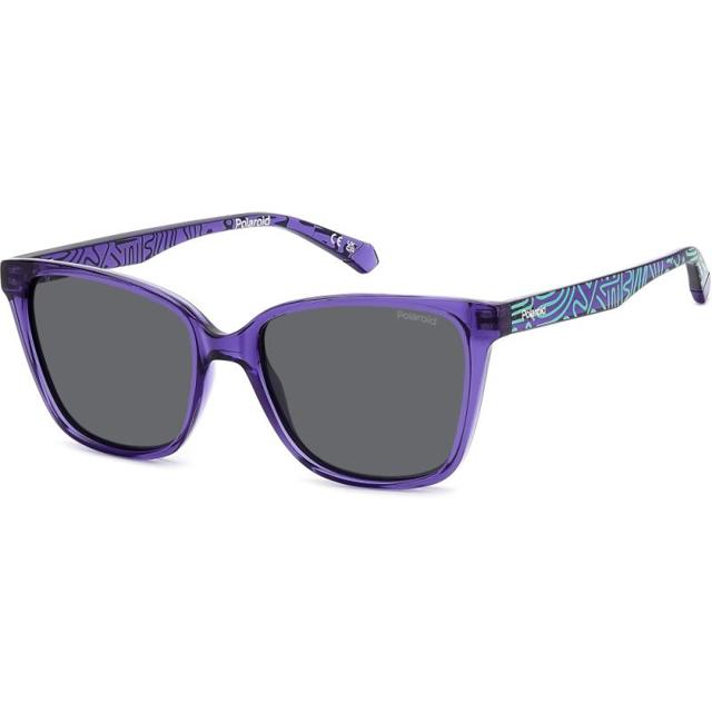 Poza produs Ochelari de soare copii PLD 8062/S B3V/M9 48 Violet, Polaroid | 1 buc