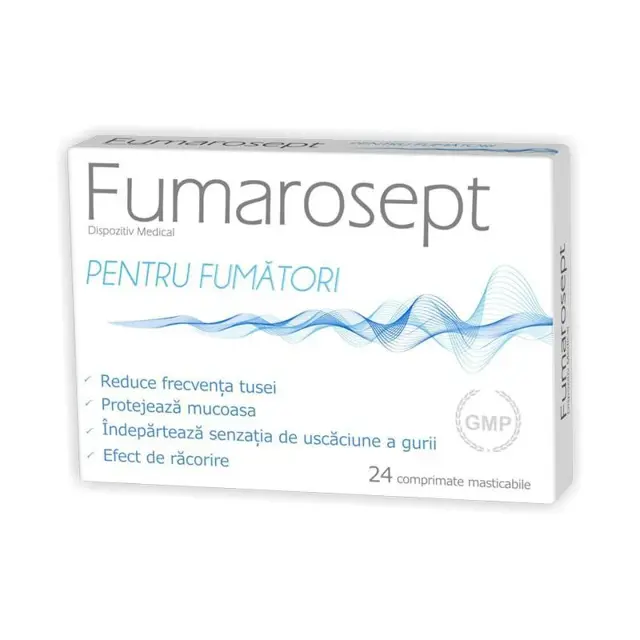 Poza produs Fumarosept, Zdrovit | 24 comprimate masticabile