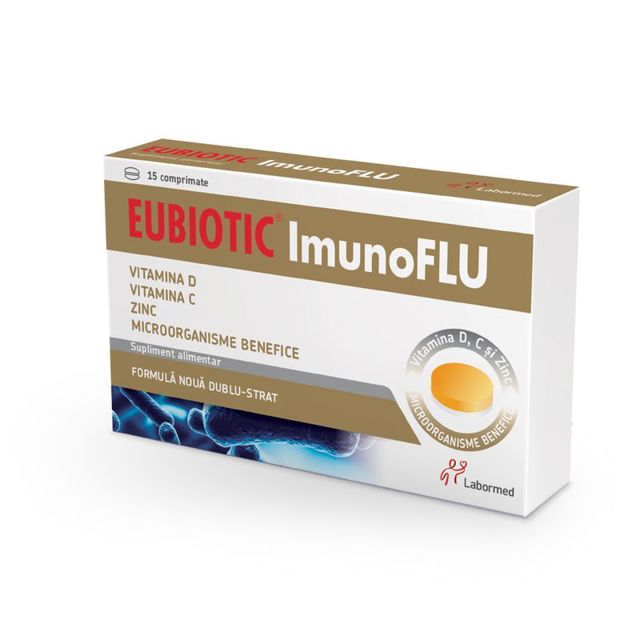 Poza produs Eubiotic Imunoflu, Labormed | 15 comprimate