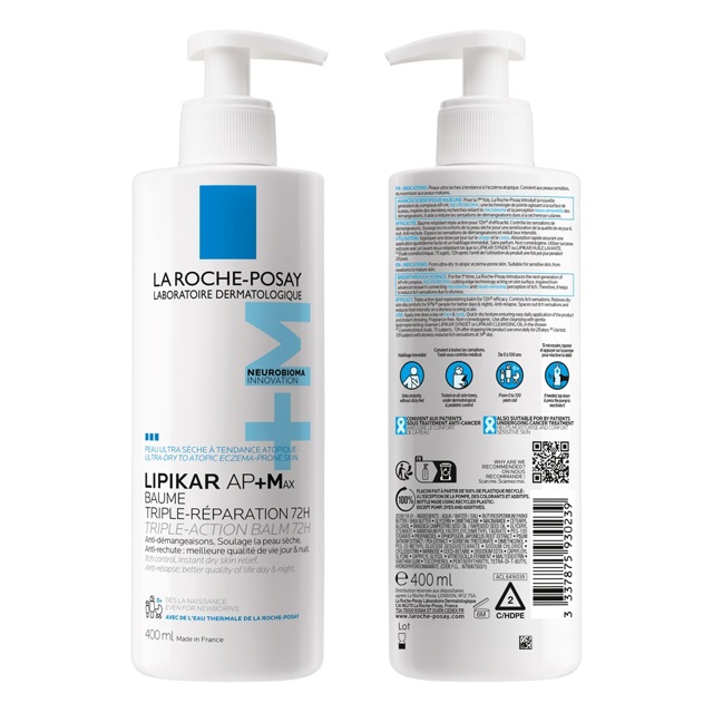 Poza produs Lipikar Baume AP+Max, La Roche-Posay | 400 ml